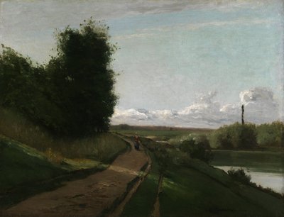 Le chemin de halage à Bougival - Camille Pissarro