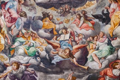 Anges jouant de la musique (détail) - Camillo Procaccini