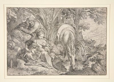 Repos pendant la fuite en Égypte - Camillo Procaccini