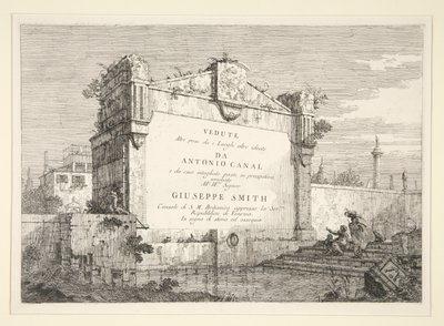 Page de titre, de la série Vedute (Vues) - Canaletto (Giovanni Antonio Canal)