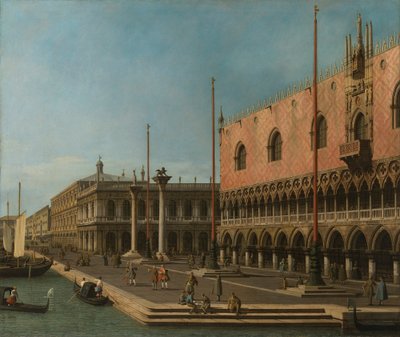Canaletto - Capriccio Vue du Molo et du Palais des Doges 1744 - Canaletto