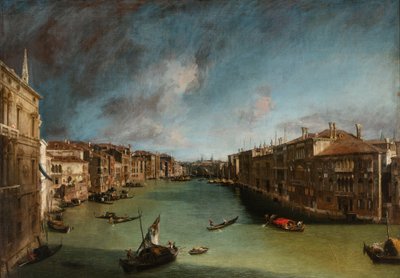 Grand Canal du Palazzo Balbi vers le Rialto - Canaletto