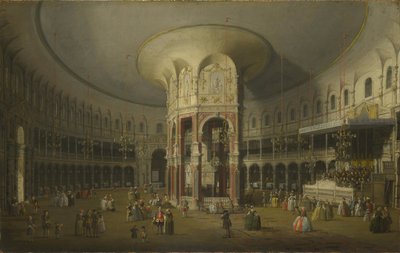 Londres : Intérieur de la Rotonde du Ranelagh - Canaletto