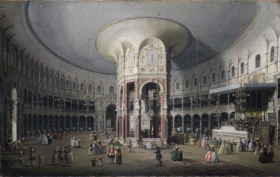 Londres : Intérieur de la Rotonde du Ranelagh - Canaletto