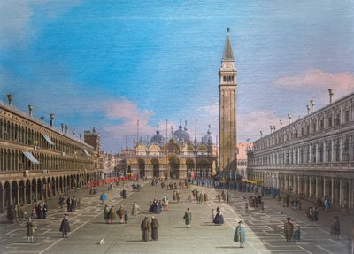Place Saint-Marc avec la basilique, Venise - Canaletto