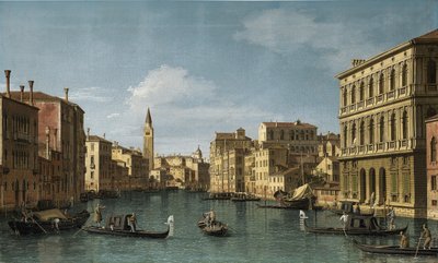 Le Grand Canal, Venise, vue nord-ouest de la Ca