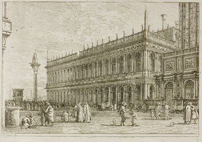 La Bibliothèque, de Vedute - Canaletto