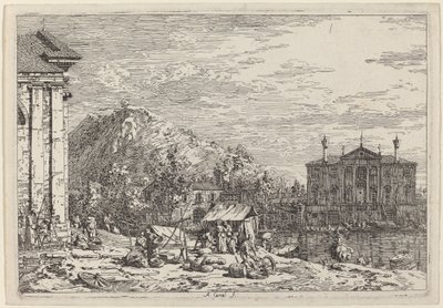 Le Marché à Dolo - Canaletto