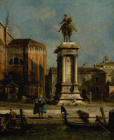 Vue de la statue équestre de Bartolomeo Colleoni - Canaletto