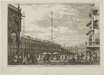 Le Procuratie niove et S. Ziminian V., de Vedute - Canaletto