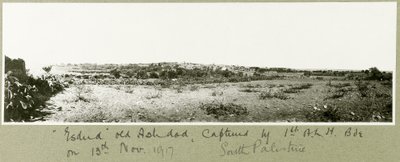 Esdud, ancien Ashdod, capturé par la 1ère Brigade A.L.H. le 13 novembre 1917 - Capt. Arthur Rhodes