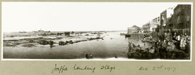 Quai de débarquement de Jaffa, 2 décembre 1917 - Capt. Arthur Rhodes