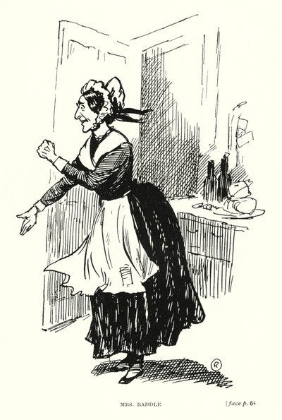 Personnage de Dickens : Mme Raddle - Captain Edward Henry Handley Read