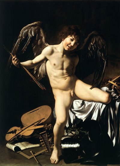 Allemand : Amor als Sieger Amor Vincit Omnia - Caravaggio