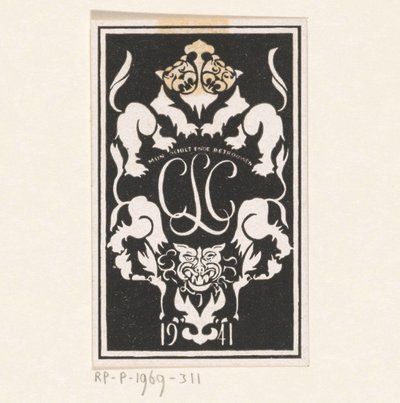 Ex libris de Carel Lion Cachet - Carel Adolph Lion Cachet