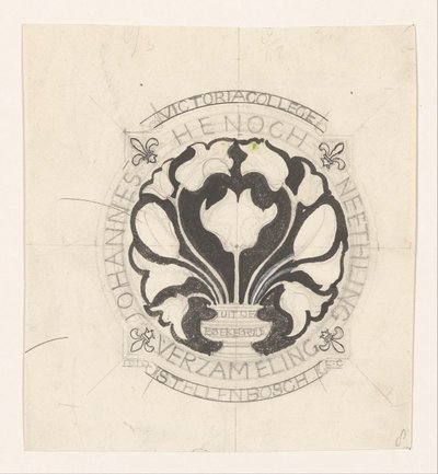 Projet pour un ex-libris de Johannes Henoch Neethling - Carel Adolph Lion Cachet