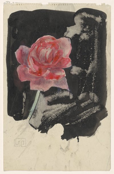 Rose rouge - Carel Adolph Lion Cachet