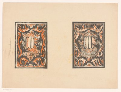 Deux ex libris de Carel Lion Cachet - Carel Adolph Lion Cachet