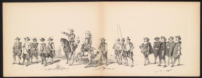 Mascarade des étudiants de Leyde, 1850 (plaque 2) - Carel Christiaan Antony Last