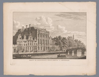 Vue sur Felix Meritis à Amsterdam - Carel Frederik Bendorp (I)