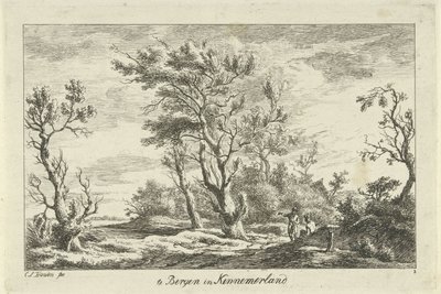 Voyageurs dans un paysage (Landschappen A-F) - Carel Lodewijk Hansen