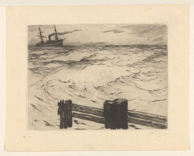 Paquebot en mer - Carel Nicolaas Storm van 