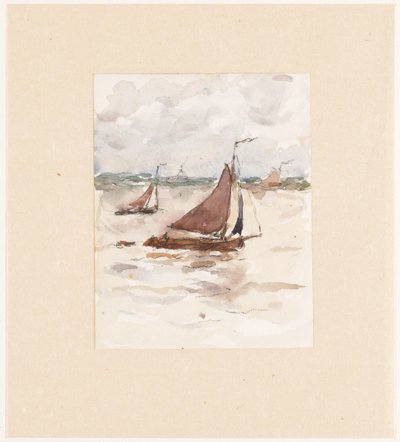 Bateaux de pêche à voile sur l