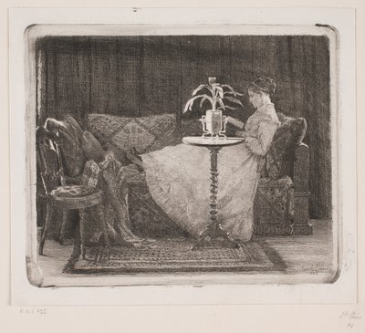 Dame lisant - Carl Bloch