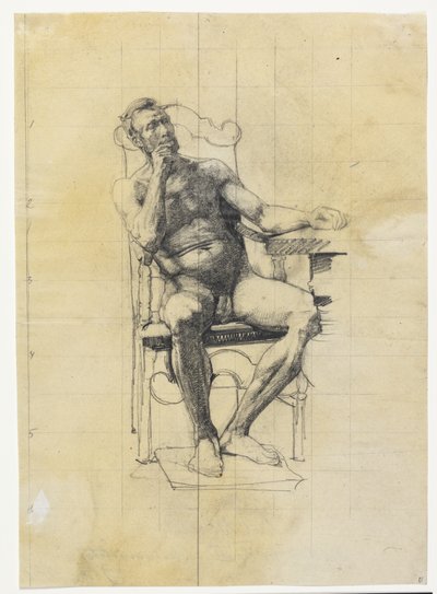 Figure de modèle masculin. Étude pour la figure de Frédéric III sur le tableau de l