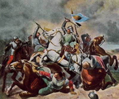 Albrecht Achilles en lutte contre les Nurembergeois - Carl Constantin Steffeck