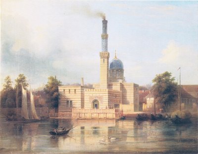 vue sur la nouvelle machine à vapeur près de Sanssouci - Carl Daniel Freydanck