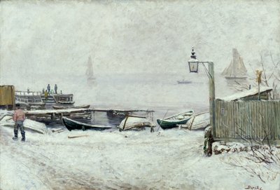 Jour de décembre à Drøbak - Carl Edvard Diriks