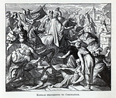Conrad procédant au couronnement, 1882 - Carl Ferdinand Obermann