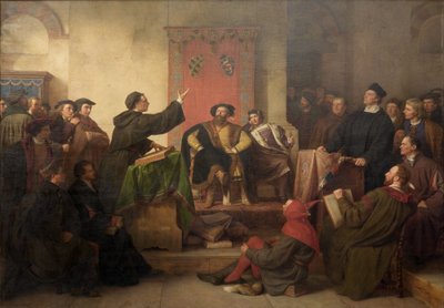 Dispute entre Luther et Eck - Carl Friedrich Lessing