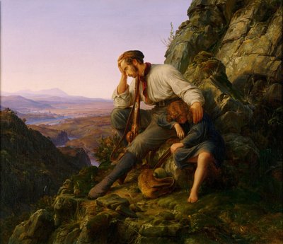 Le voleur et son enfant, 1832 - Carl Friedrich Lessing