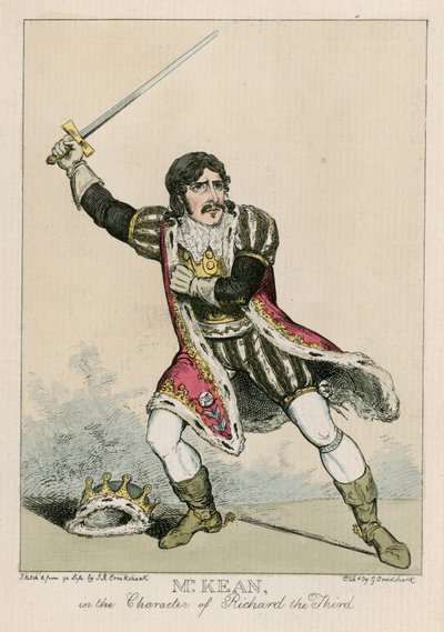 M. Edmund Kean dans le rôle de Richard III - Carl Georg Adolph Hasenpflug
