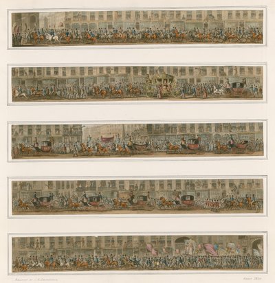 Le défilé du Lord Maire, vers 1824 - Carl Georg Adolph Hasenpflug