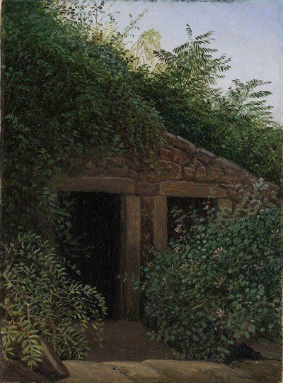 Un puits de mine envahi par la végétation - Carl Gustav Carus