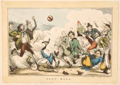 Football dans les rues de Londres, 1820 - Carl H. Heath