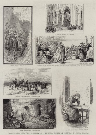 Illustrations du catalogue de la Royal Society of Painters in Water Colours - Carl Haag