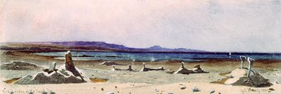 Tombes dans le désert de pèlerins de La Mecque, près de la mer Rouge - Carl Haag