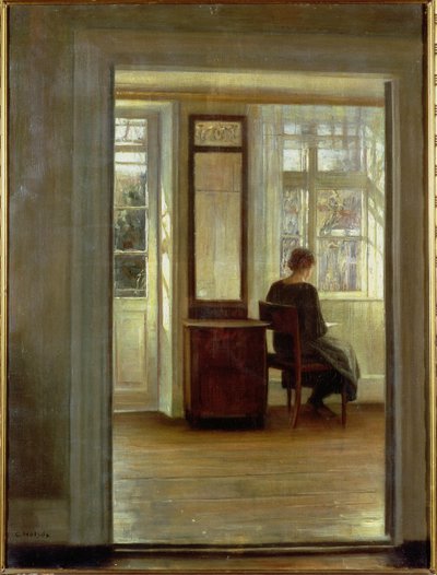 Une Dame dans un intérieur - Carl Holsoe