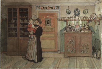 Entre Noël et le Nouvel An, de la série A Home, c.1895 - Carl Larsson