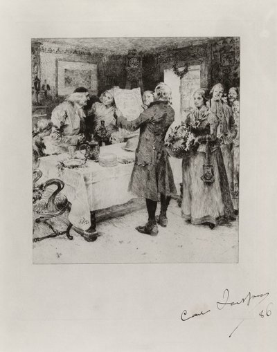 « La fête joyeuse ». Illustration du poème d