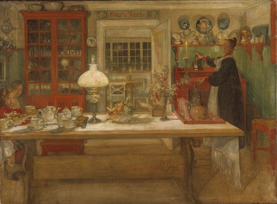 Se Préparer pour un Jeu - Carl Larsson