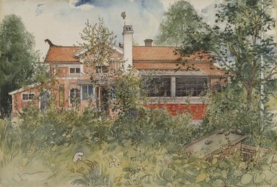 Le cottage, de la série A Home, c.1895 - Carl Larsson