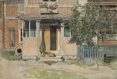La véranda, de la série A Home, c.1895 - Carl Larsson