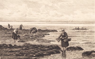 Danish : Pêcheurs de crevettes en Bretagne - Carl Locher