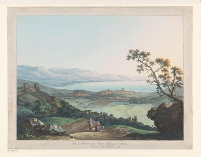 Vue de Genève prise depuis Saconex en Savoie - Carl Ludwig Hackert