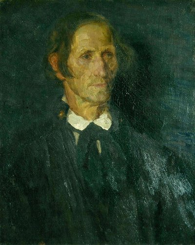 Portrait du berger et tisserand de lin Rupp de Schwalm - Carl Ludwig Noah Bantzer
